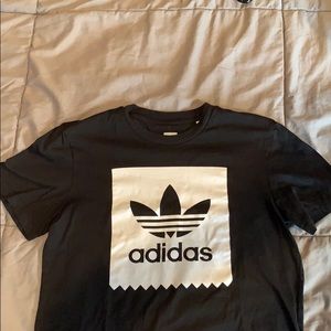 Black adidas tee